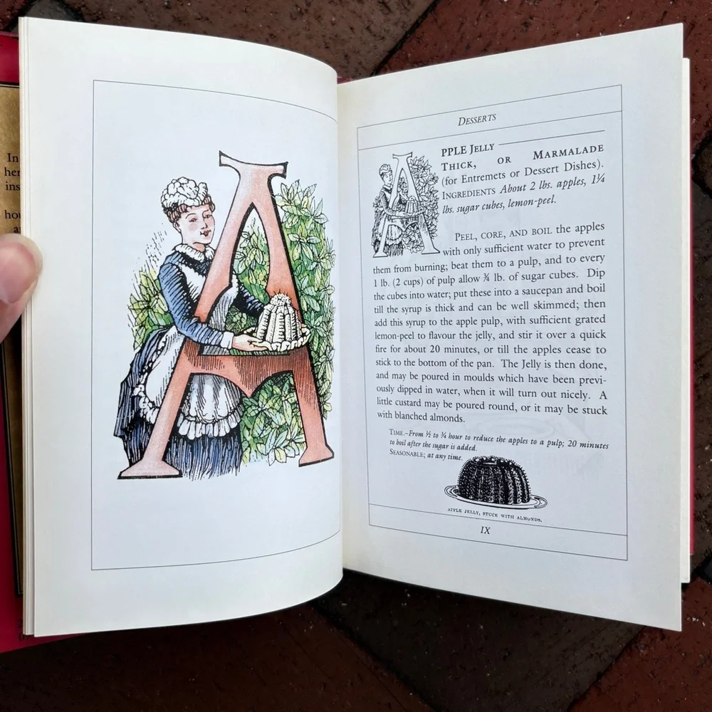 1993 A Victorian Alphabet of Every Day Recipes Lobster Engravings Foodie Food
